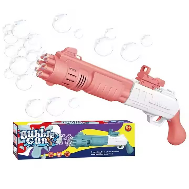 Bubble Gun Toy Outdoor Summer Bubble Shooting Machine Kids Electric Bubble Gun Toy