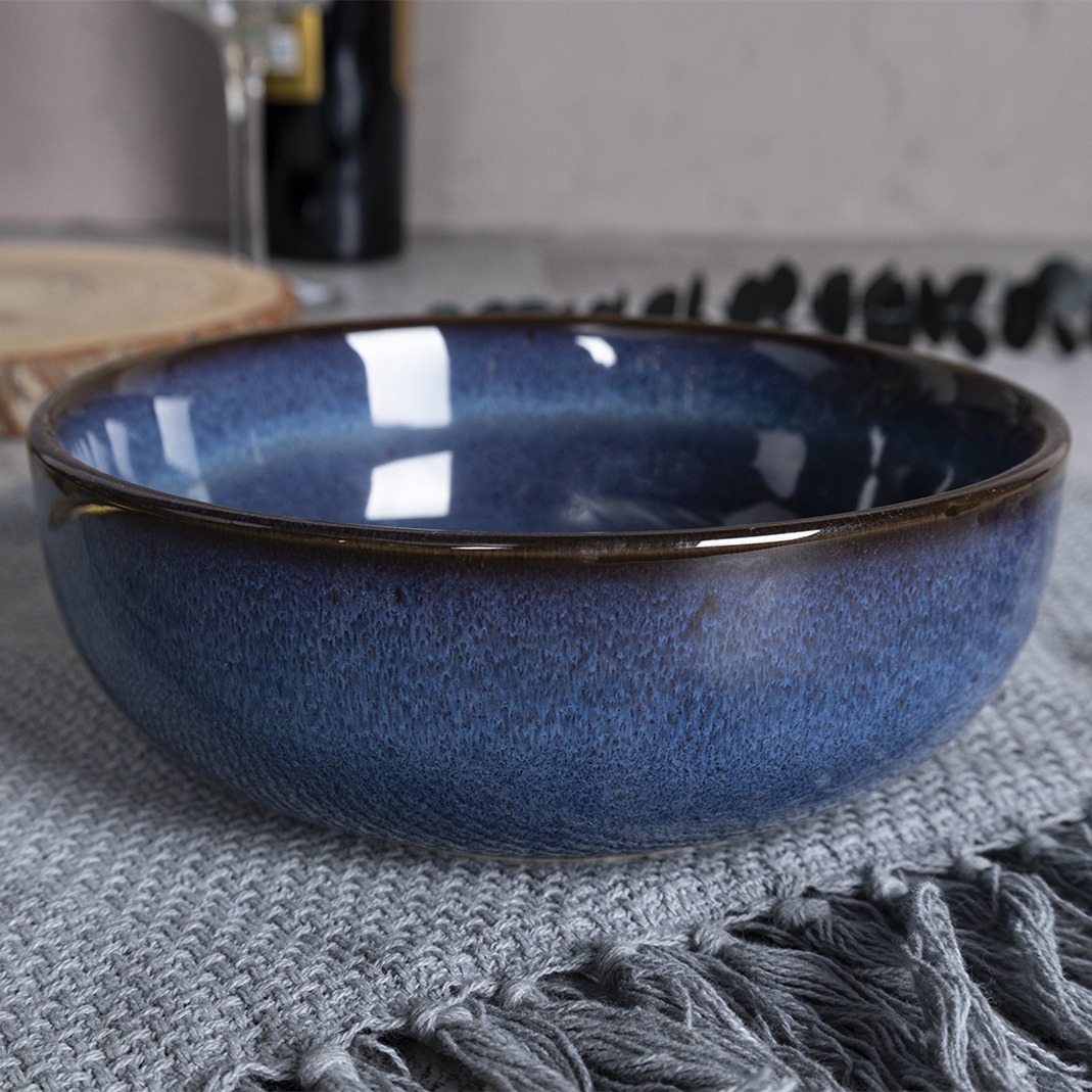 Happy Go Porcelain 15.5CM BOWL WITH REACTIVE GLAZE