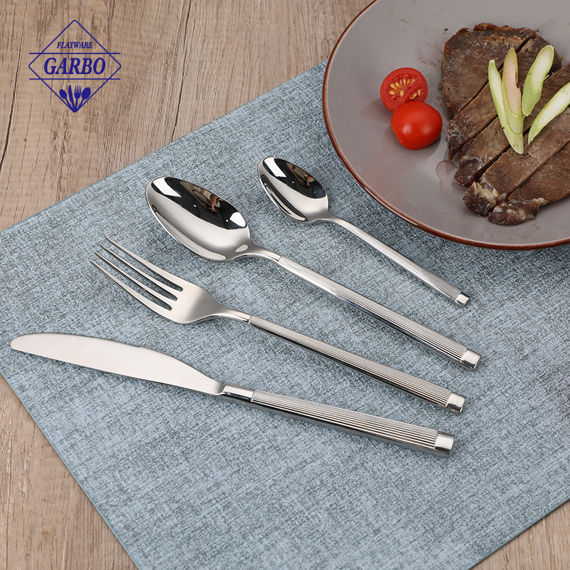 H Line Design Food Grade 304 Stainless Steel Cutlery Set