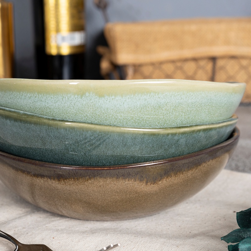 Happy Go 23cm/36oz/1050ml Soup Bowl Reactive Glaze