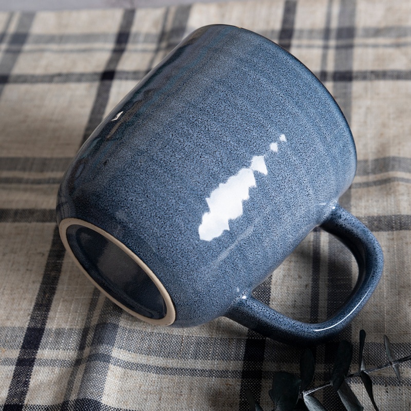 Happy Go 12oz/350ml Mug Reactive Glaze With Embossed