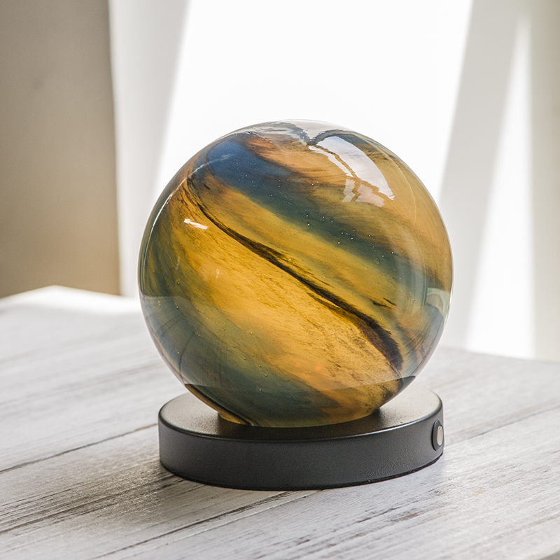 Art color glass decorative lighting handmade sphere table lamp D12R70 Landscape 15/18