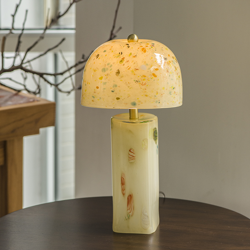 Art glass decorative lighting handmade iceberg shape table lamp with shade -G1025S