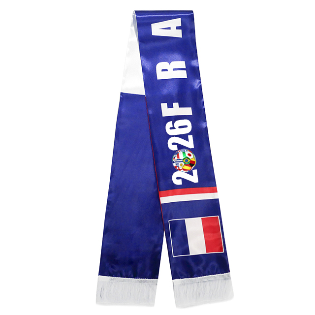 Custom football team soccer club basketball fans promotional summer printed satin scarf