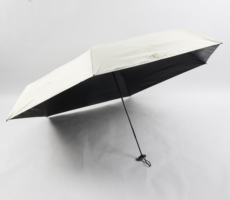 Large but compact size three folding umbrella