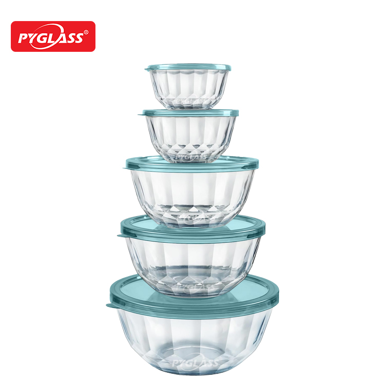 Glass mixing bowl