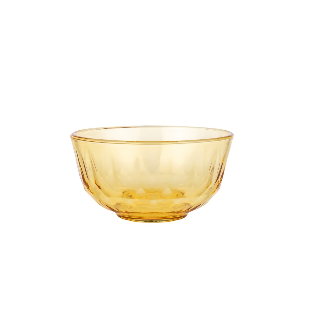 glass bowl; heat-resistant glass bowl; amber bowl; colored glass bowl