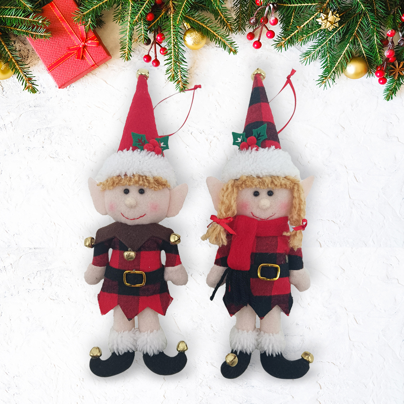 10inch Boy and Girl Christmas Elf Ornament