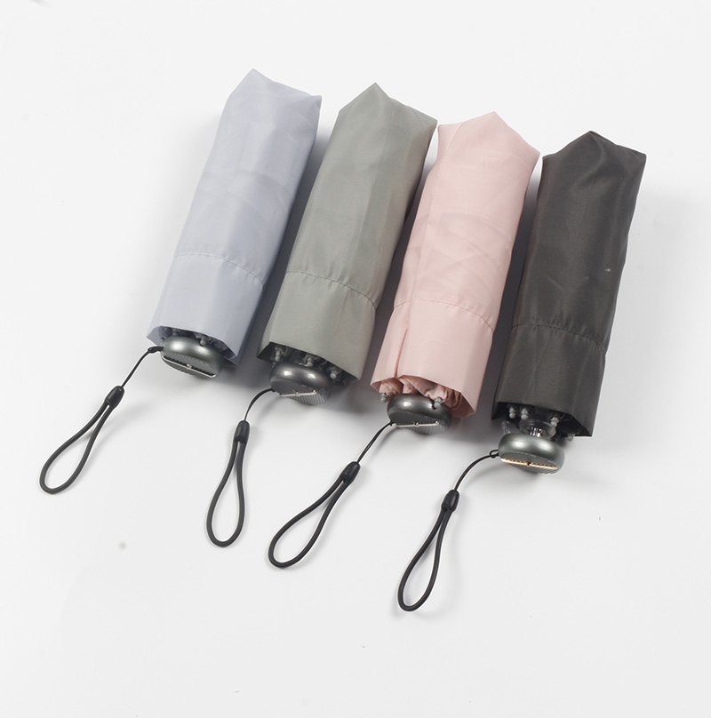 Easy fold manu open five folding umbrella