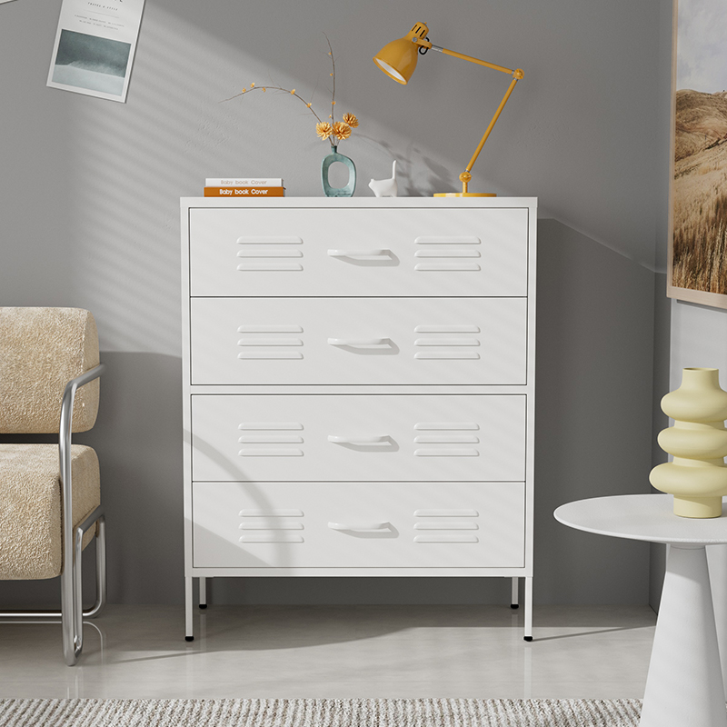 Home Furniture Metal Storage 4 Drawers Cabinet