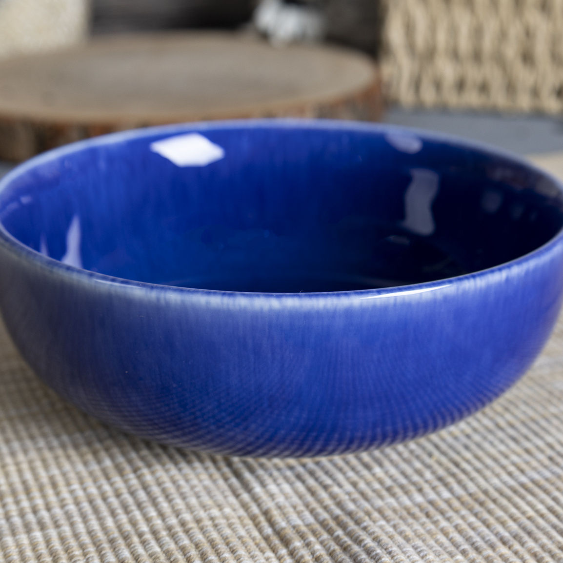 Happy Go Porcelain 15.5CM BOWL WITH REACTIVE GLAZE