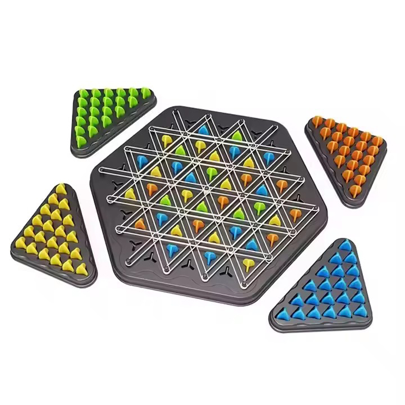 Geometry Chess Toy Exercise Thinking Toy Desktop Game Toy Rubber Band Geometry Chess Toy Chain Chess