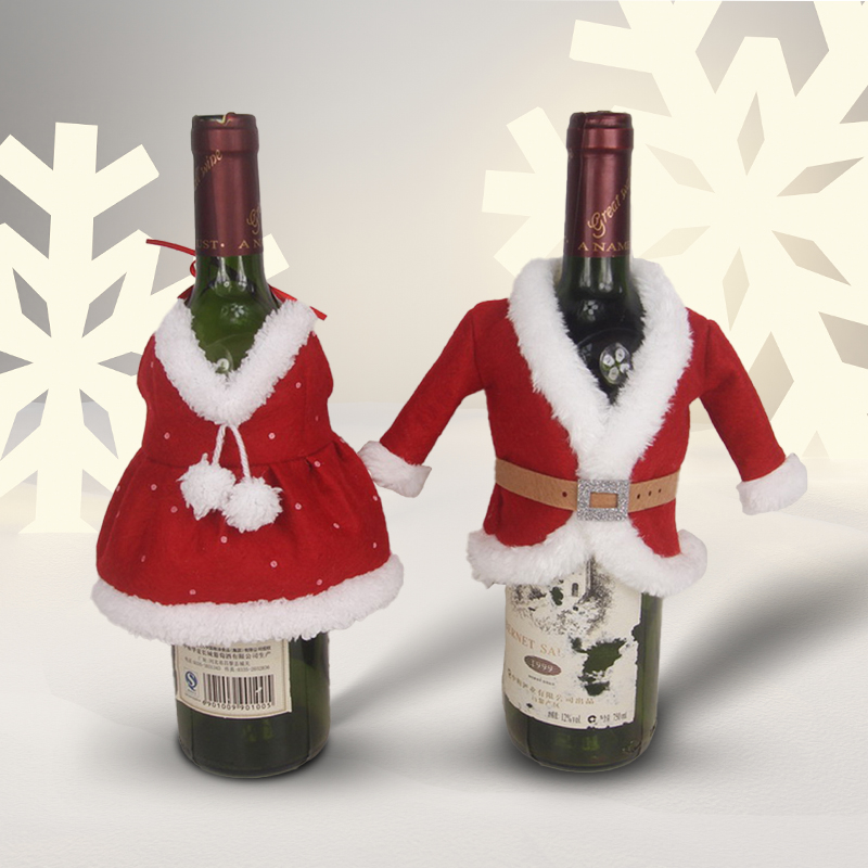 8-inch Christmas wine glass cover