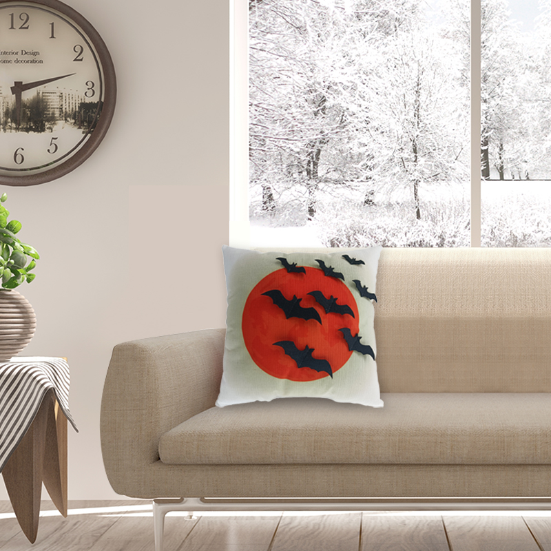 12''x12''Halloween Bat Pillow