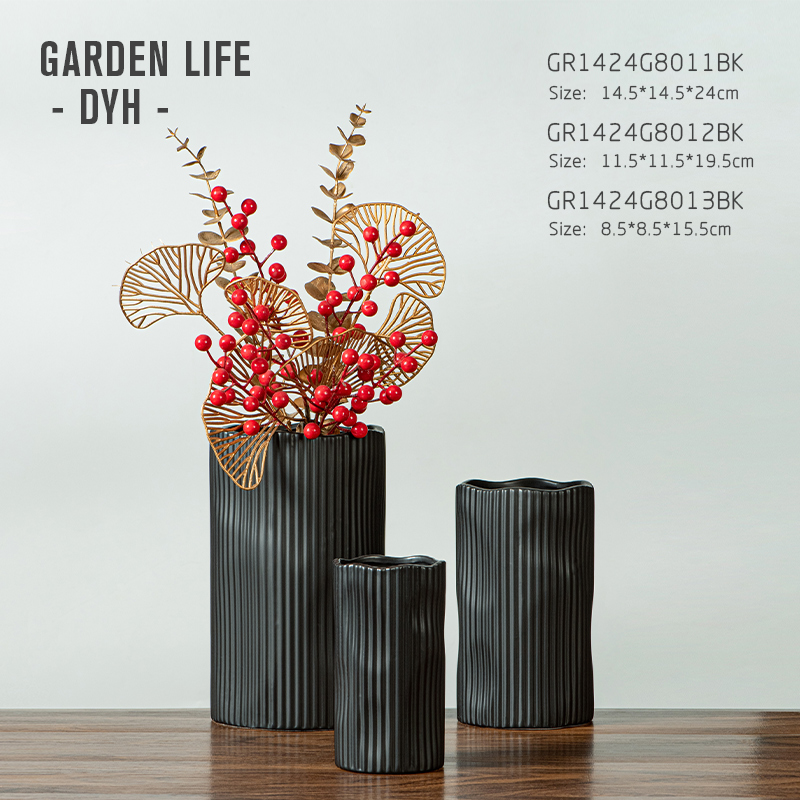 Creative irregular wavy stripe oblique-mouth white cloud granite and exquisite flowerpot