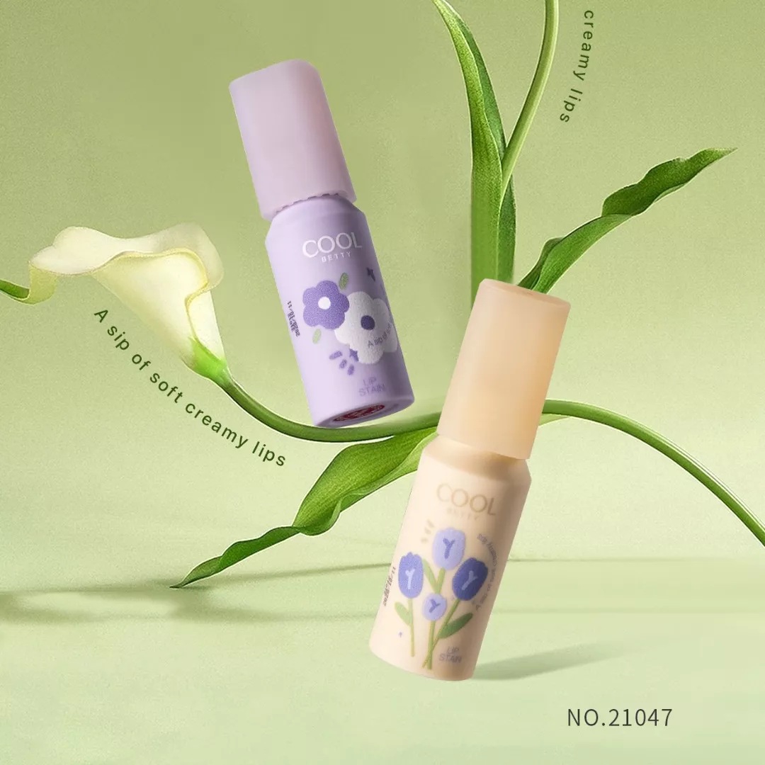 Cool Betty Flower Matte Lip Glaze Soft Creamy Lips Long-Lasting Cream Blush Lip and Cheek Dual Use