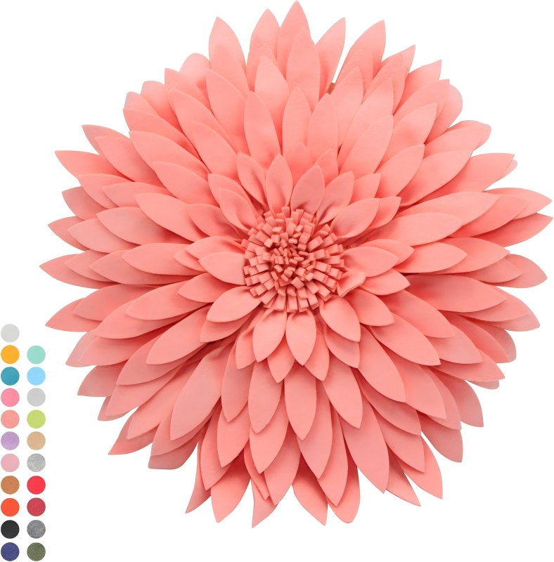 Contempo Lifestyles Flower Pillow – Decorative Pillow 3D Round Throw Pillows for Home Décor