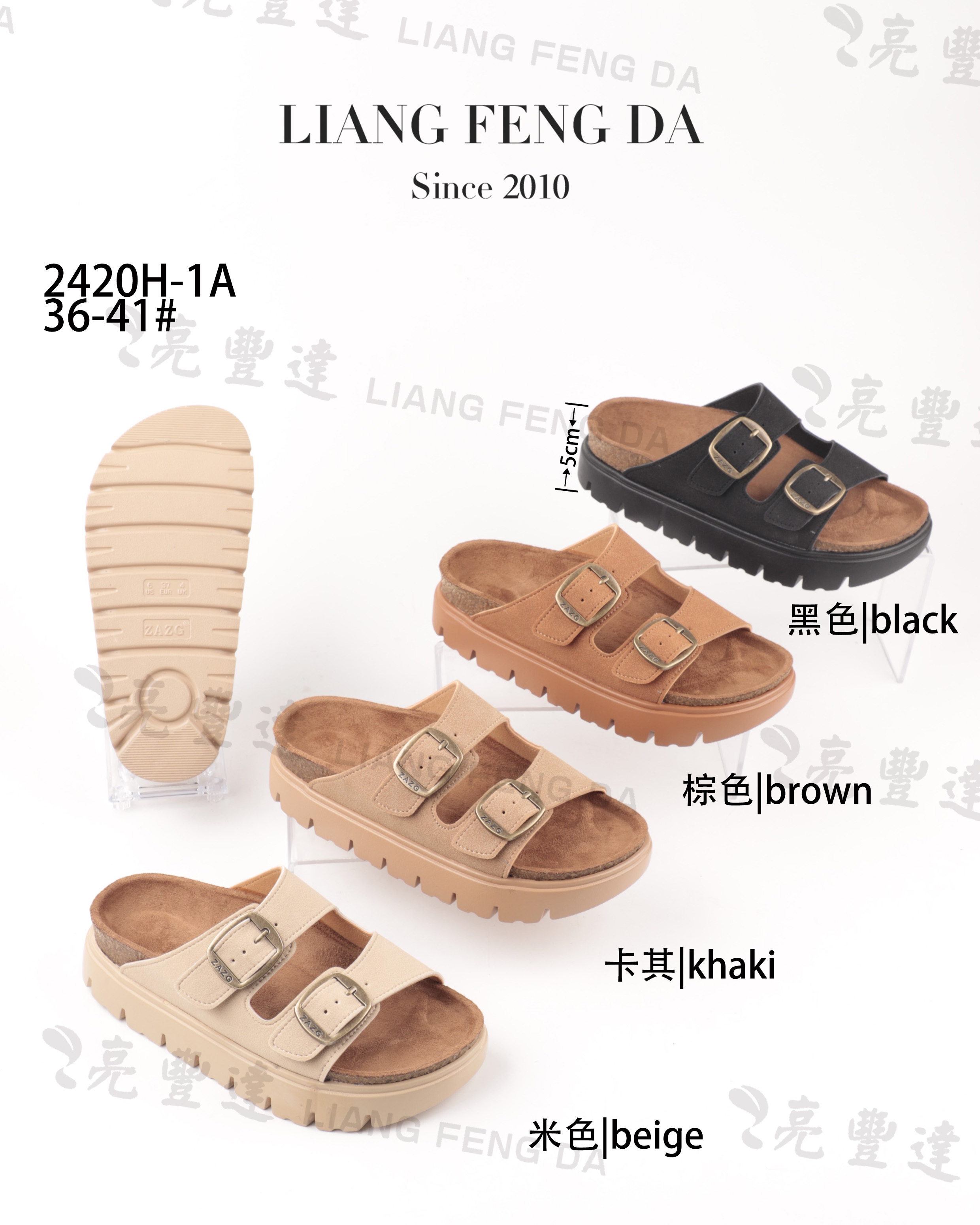 waterproof cork slippers for women summer