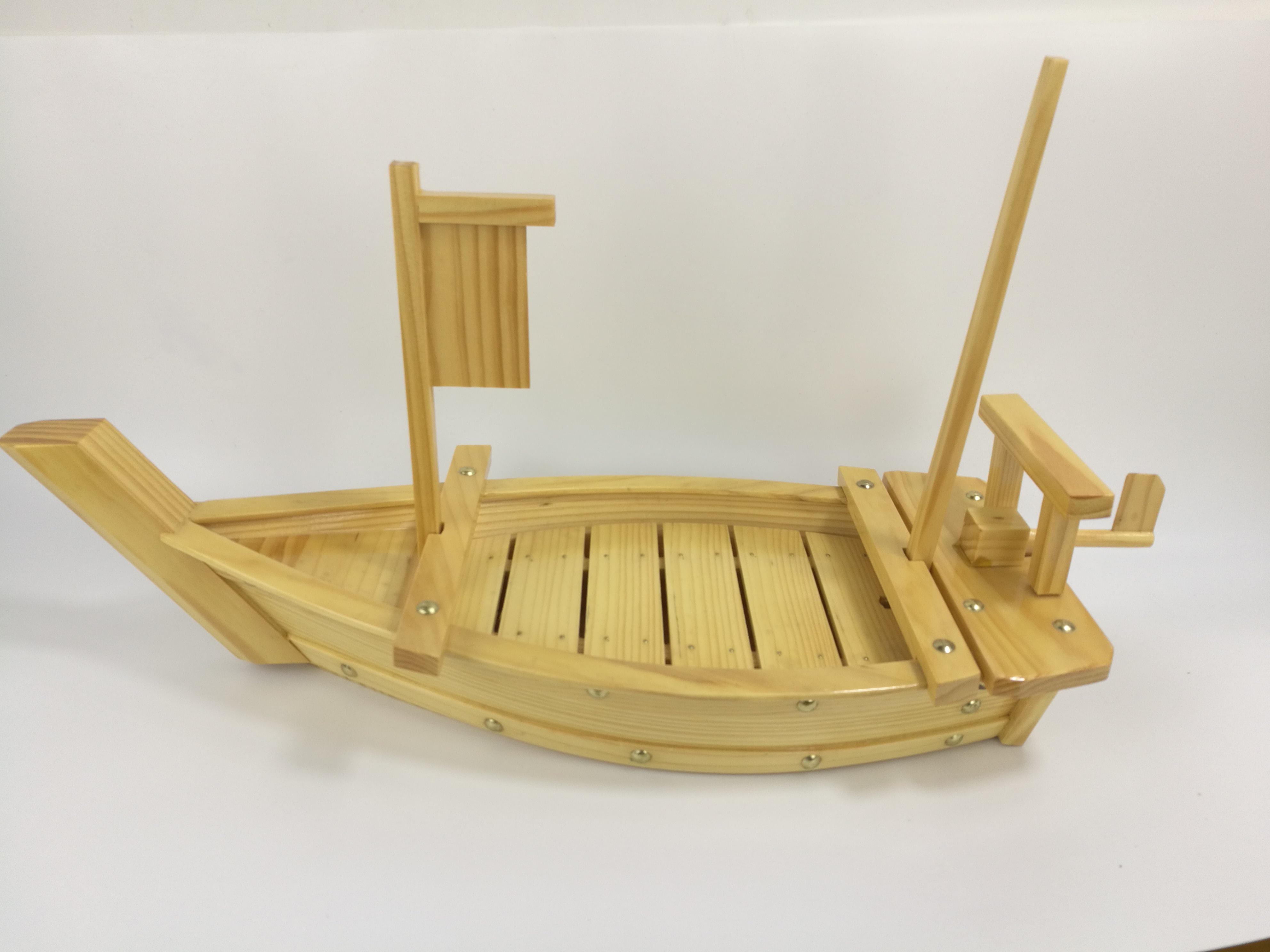 wooden sushi boat