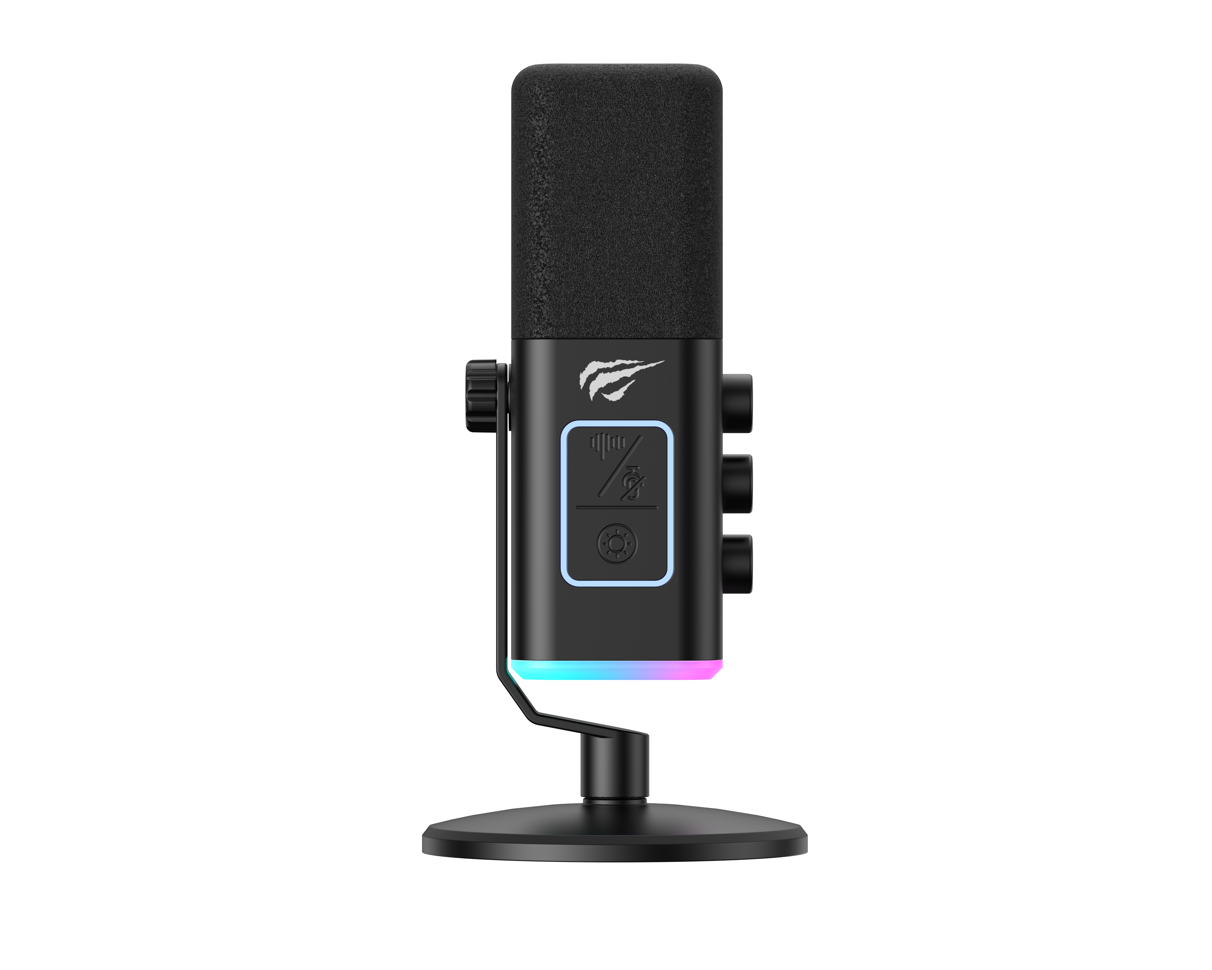 HAVIT GK71 Gaming Live Microphone Moving coil Microphone with RGB Light and short touch mute key