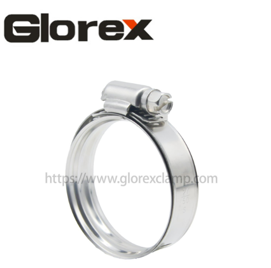Glorex Large American hose clamp band with inner ring