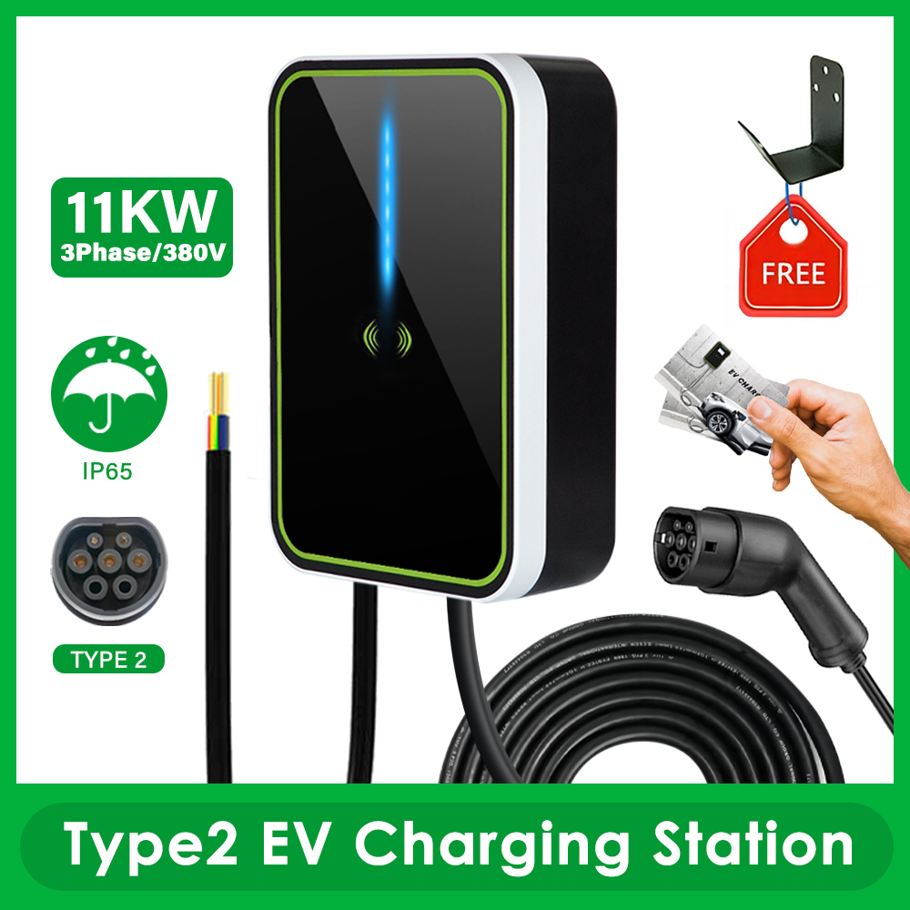 CAMA - European Standard Electric Vehicle Charging Pile - 11KW (with APP and RFID)