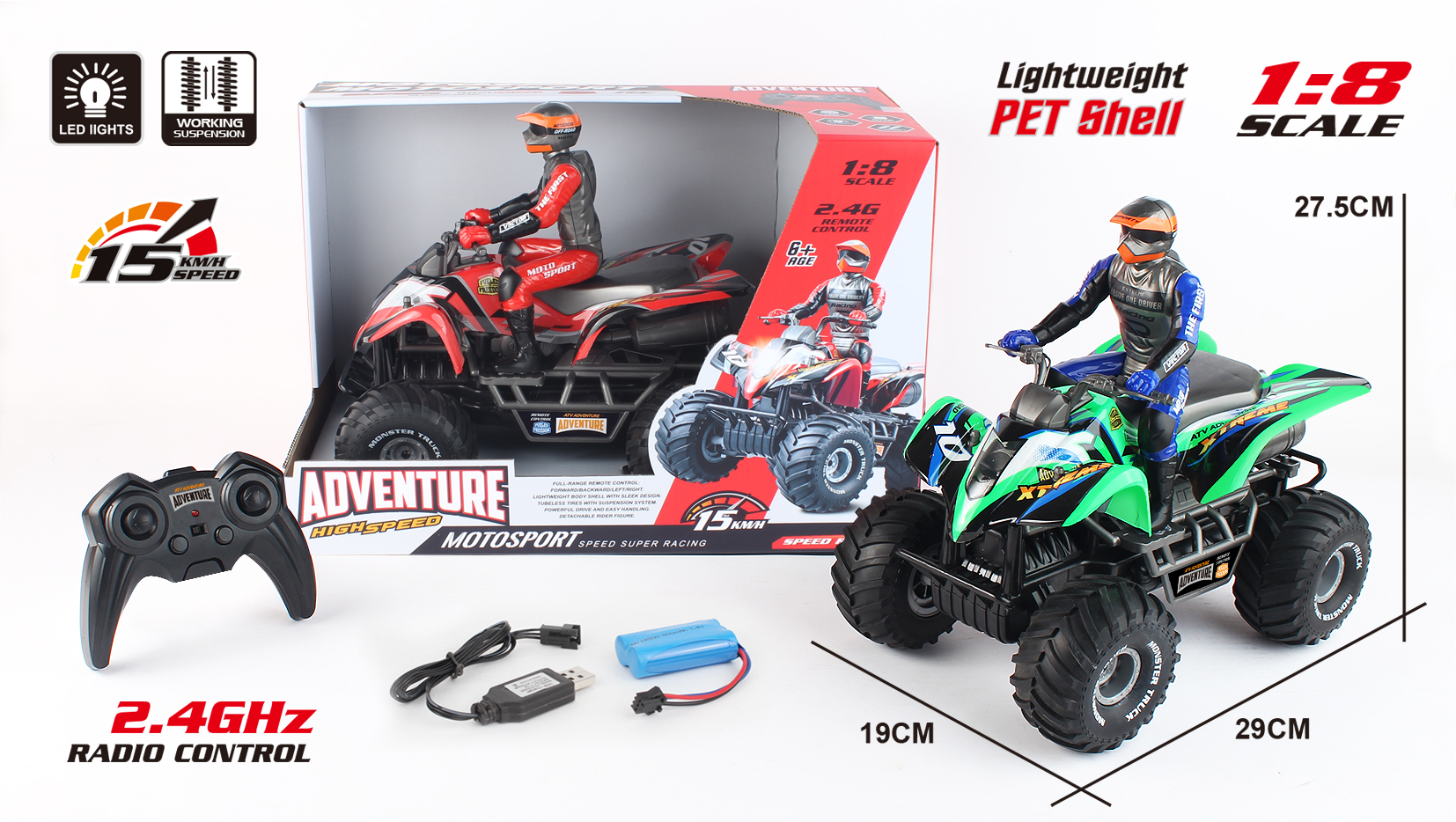2.4G 1: 8 R/C Motorcycles