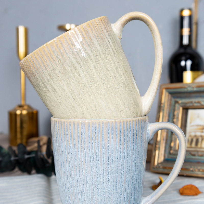 Happy Go 14oz(397ml) Mug Embossed Reactive Glaze