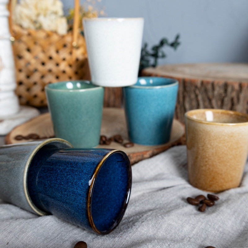 Happy Go 3oz/85ml Mug Without Handle With Reactive Glaze
