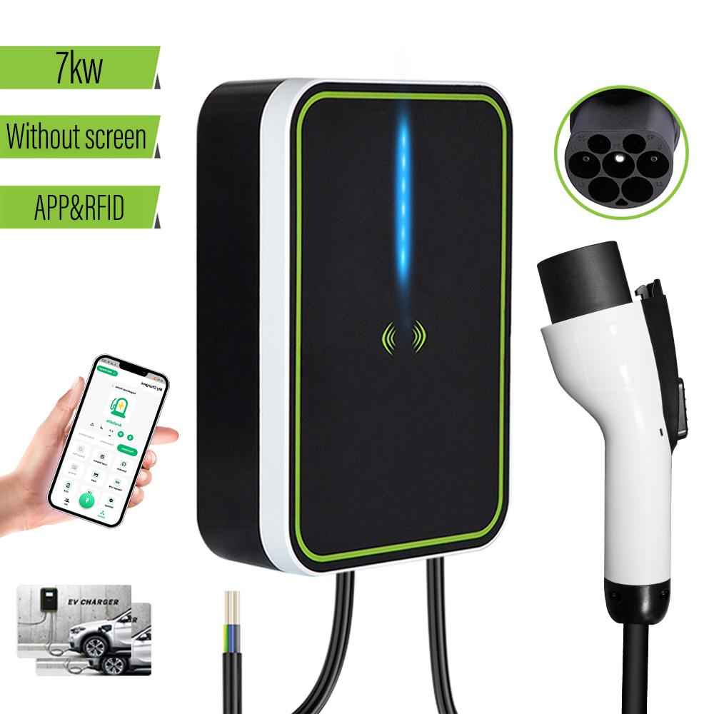 CAMA - National Standard (GBT) Electric Vehicle Charging Pile - 7KW (with APP and RFID)