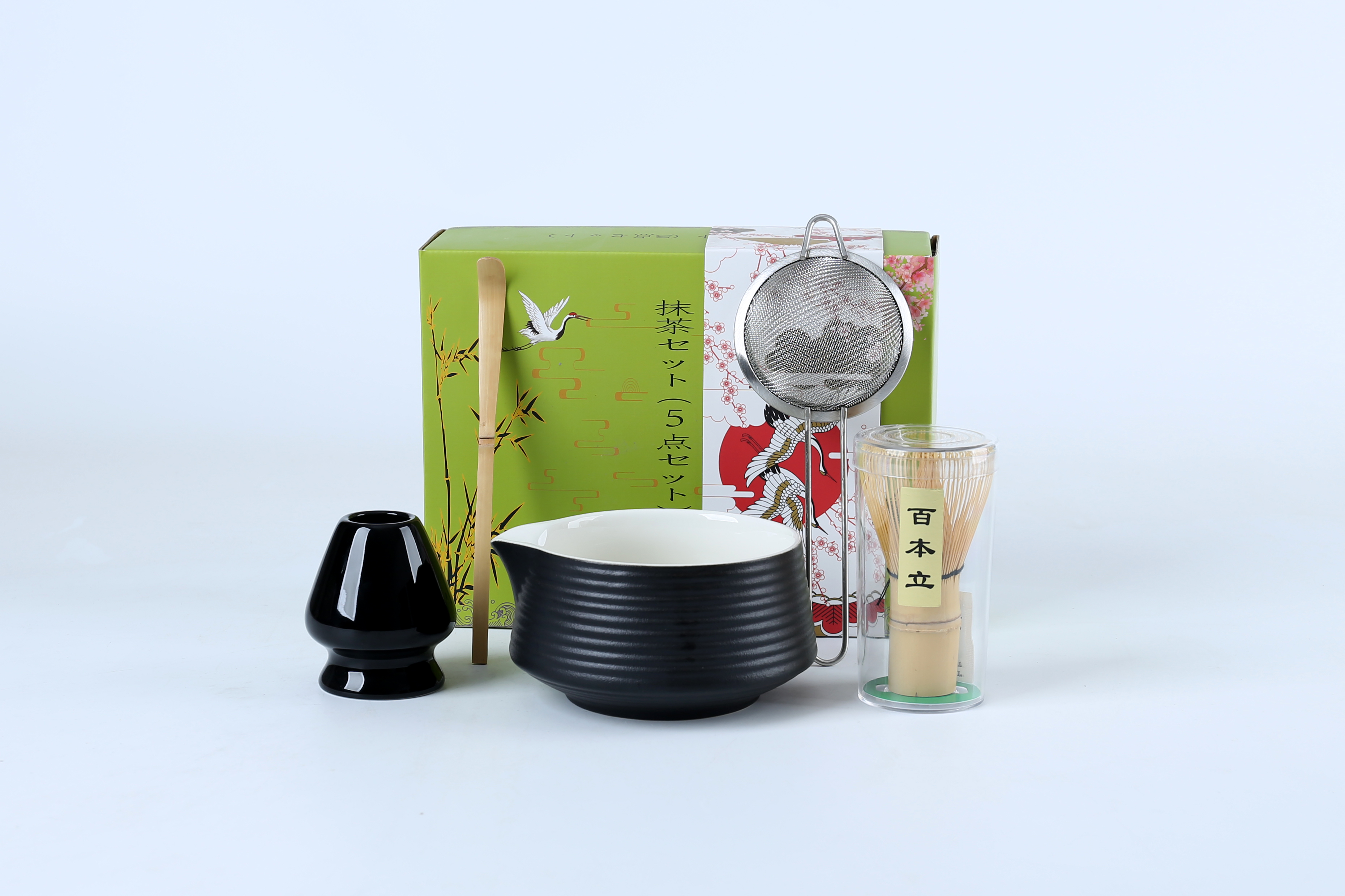 Ceramic matcha bowl, ceramic whisk holder ceramic matcha kit ceramic matcha gift set