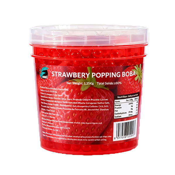 Strawberry juice popping boba,Crystal Bobo,Honey Aloe Crystal Bobo,Grape Crystal Bobo