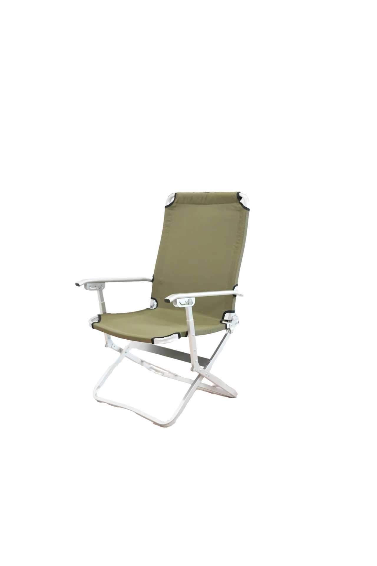 Folding patent backrest aluminum chair