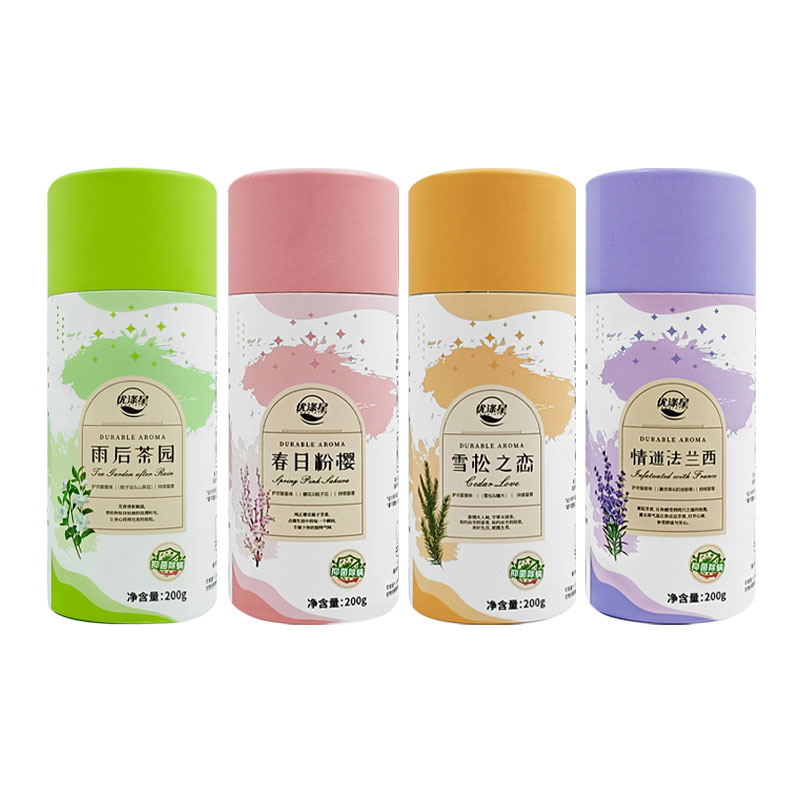 scent booster beads packed in paper tube