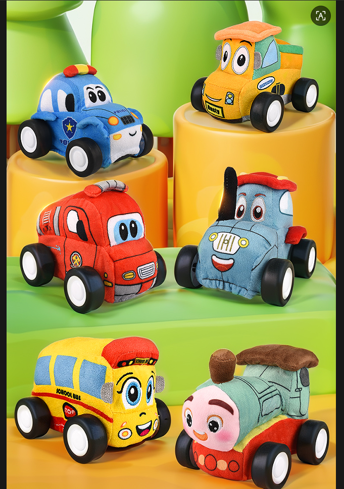 Plush rc car cartoon