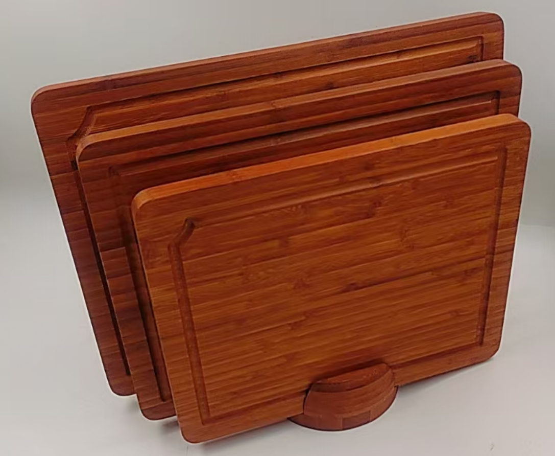 Dark bamboo cutting board