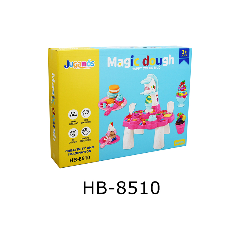 Colored clay barbecue storage table