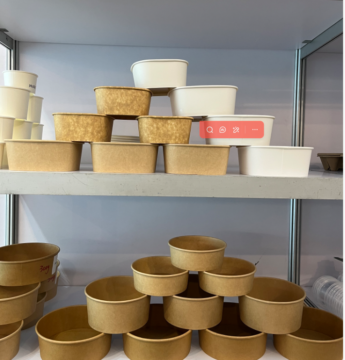 Disposable Kraft Salad Bowl Takeaway Bowl