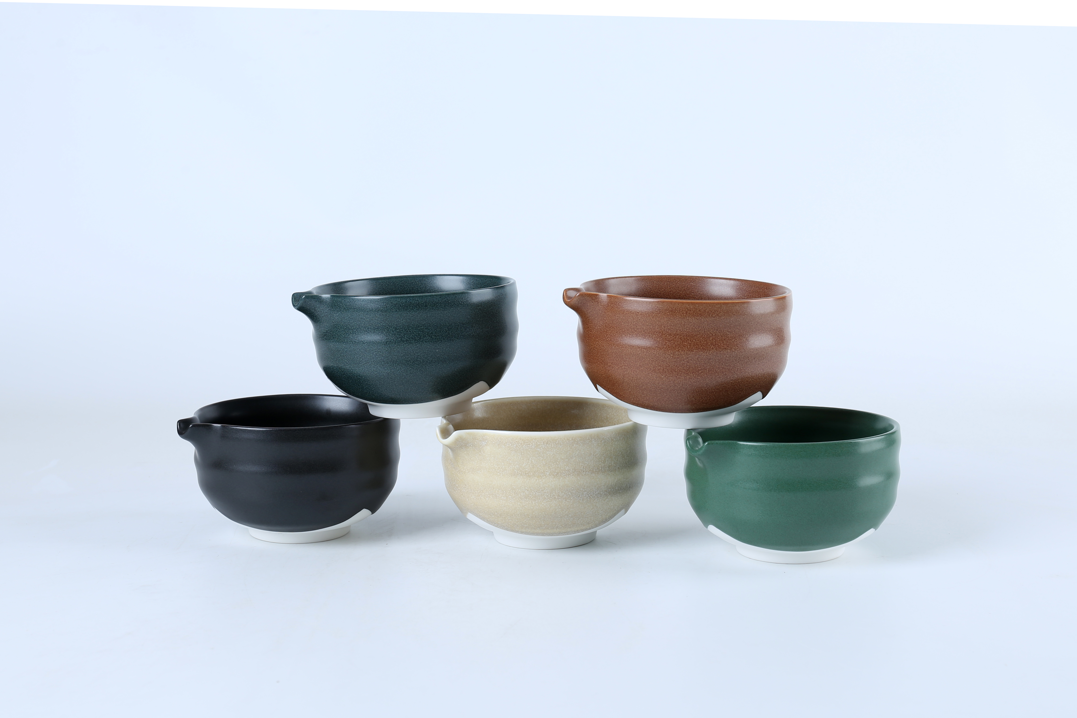 Porcelain matcha bowl, porcelain whisk holder porcelain matcha gift set