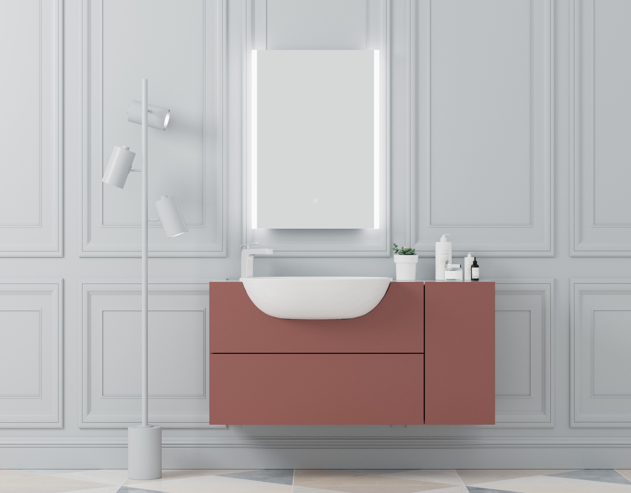 YOWAY LED Bathroom Mirror Wall Mounted LED Smart Mirror Anti-Fog Bathroom Accessories LED Mirror