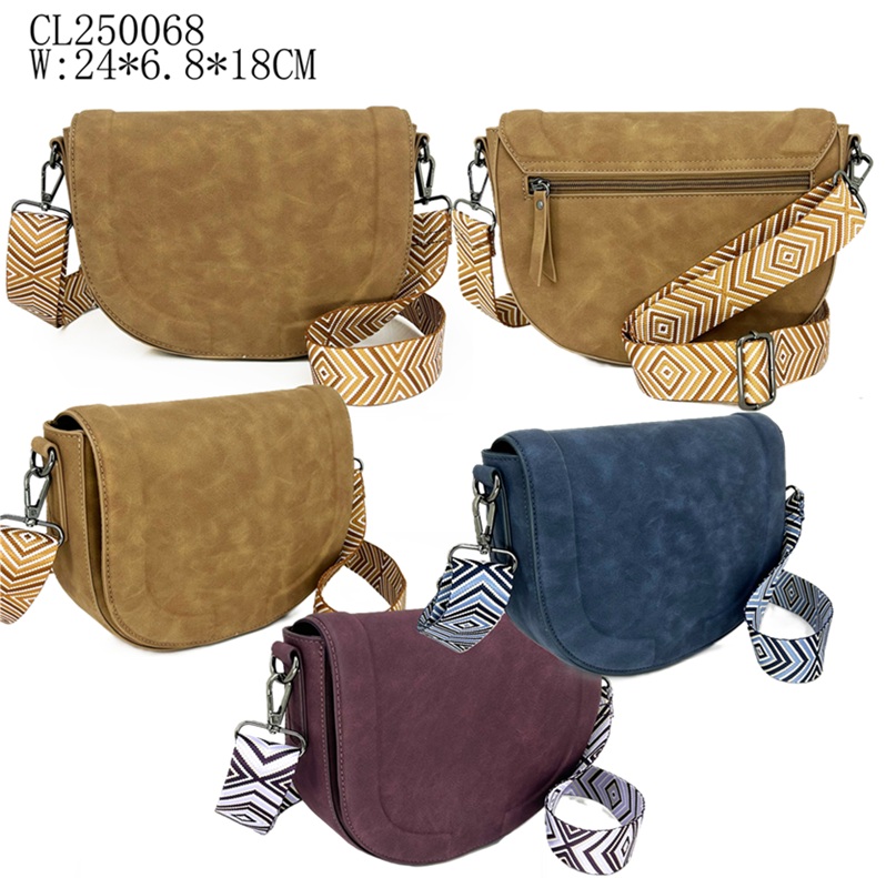 Crossbody Bag PU bag SIMPLE WEBBING