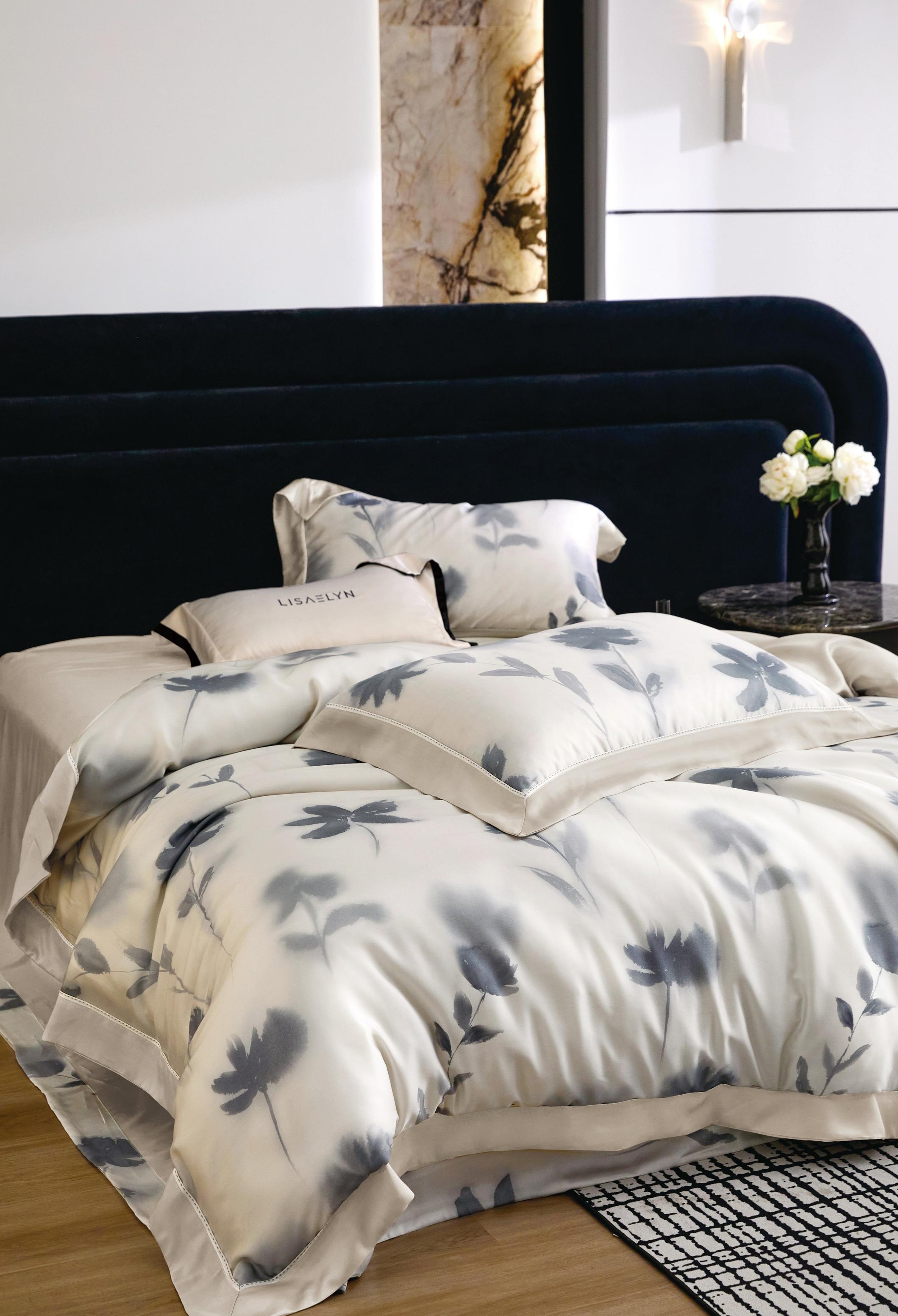 60s 100% lyocell digital print bed sheet fabric