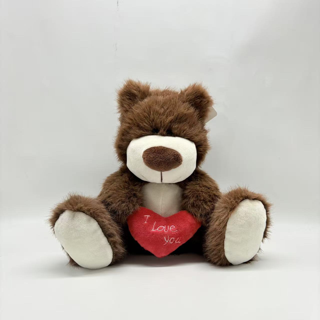 Plush toy，bear with love，itwo colors and two sizes