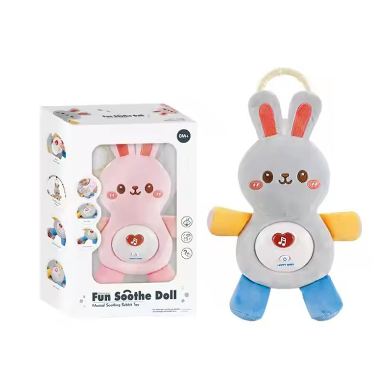 Soothing Stuffed Toy Baby Music Light Toy Cartoon Doll Toy Plush Toy Rabbit Plush Toy