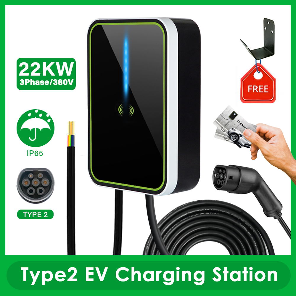 CAMA - European Standard Electric Vehicle Charging Pile - 22KW (with APP and RFID)