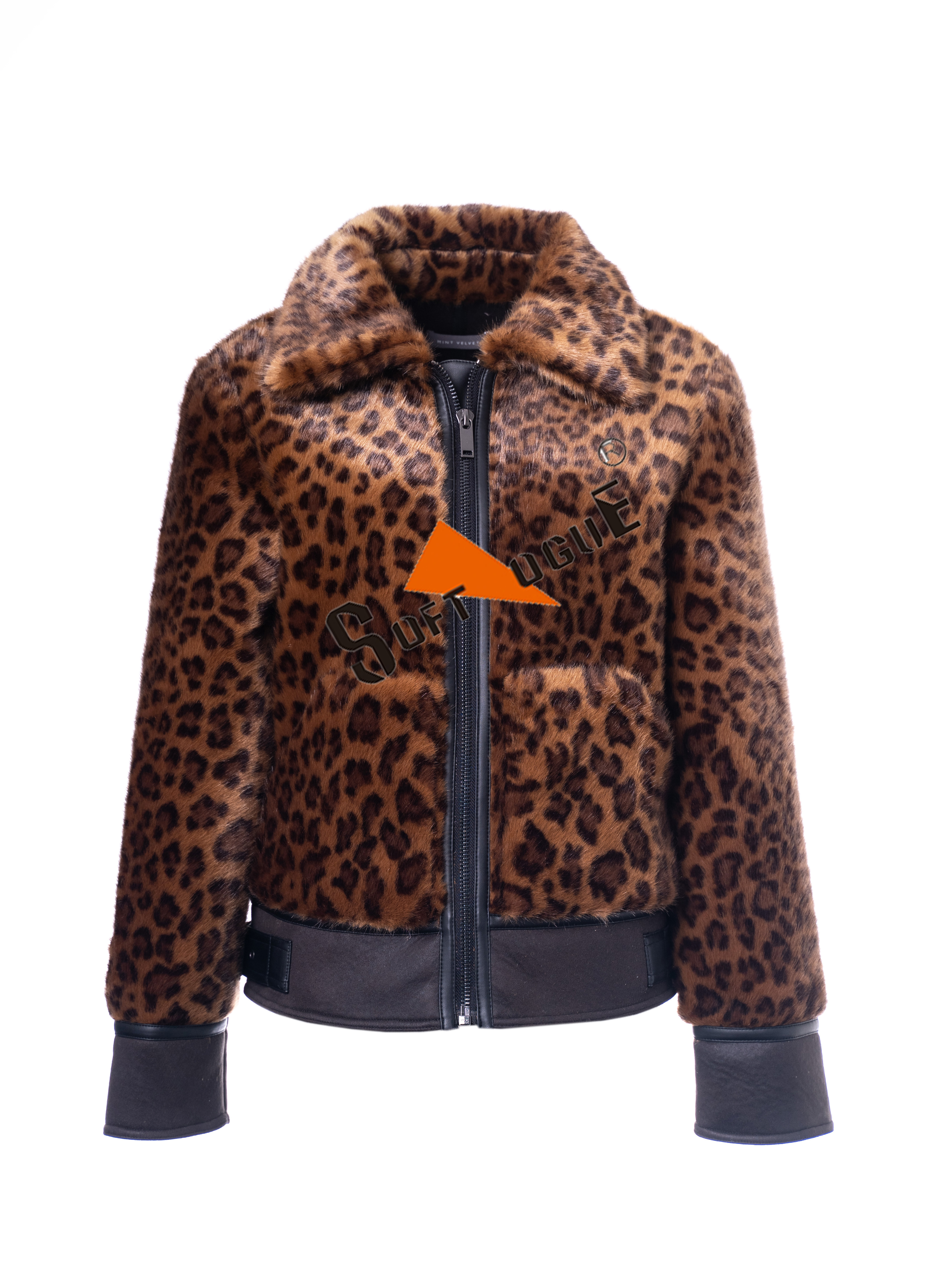 lady leoaprd fur jacket