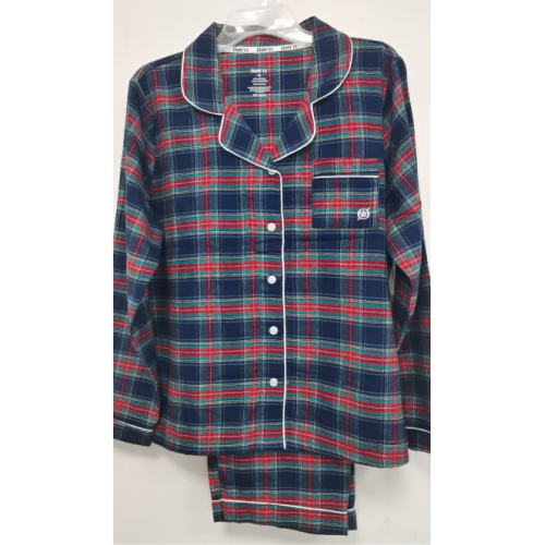 Flannel Notch Collar Tartan (Rayon Flannel)