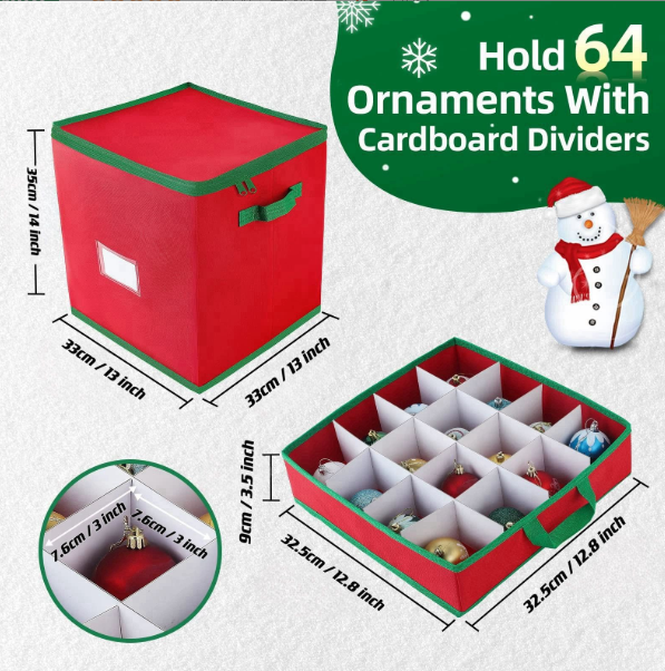 Christmas storage boxes, boxes, Christmas ornaments
