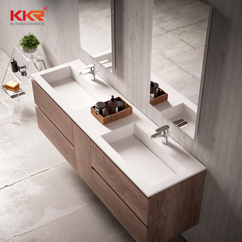 solid surface bathroom vanity sink