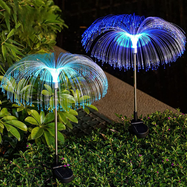 Solar fiber optic light